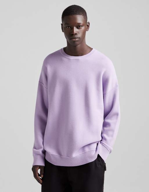 Lilac crew 2024 neck sweatshirt