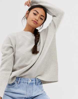 oversized crew neck jumper