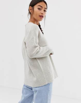 bershka oversized crew neck jumper