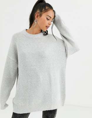 grey crew neck jumper