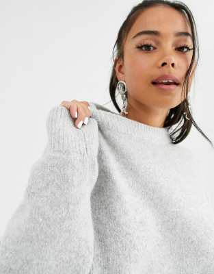 oversized crew neck jumper