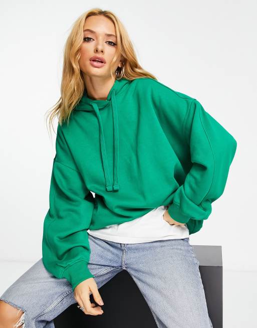 Green ladies hoodie sale