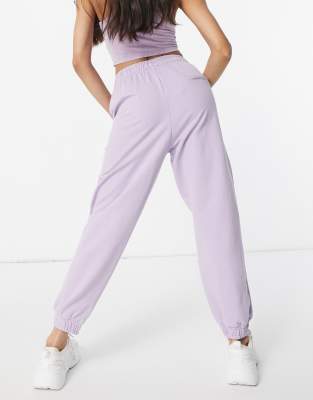 bershka purple joggers