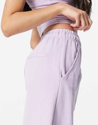 bershka purple joggers