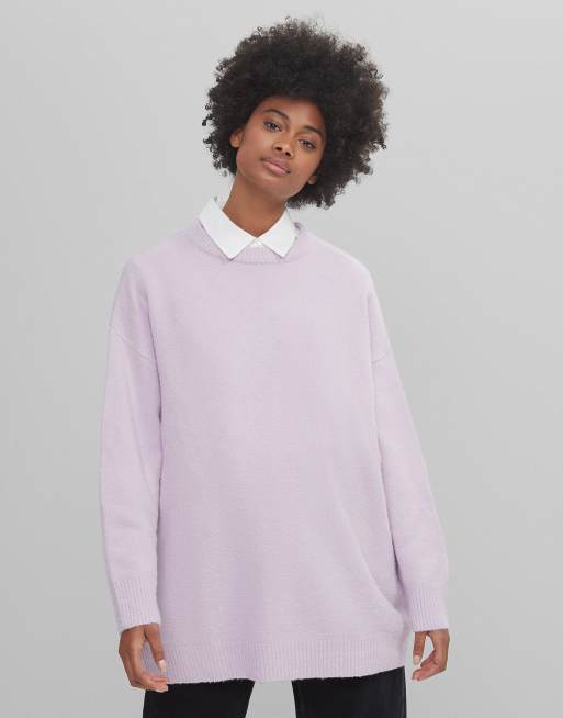 Lilac oversized jumper sale