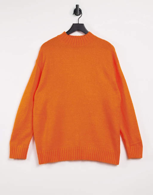 Orange oversized clearance sweater