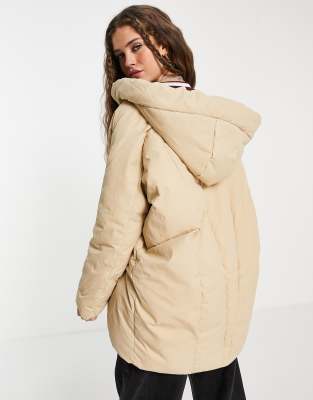 bershka cream coat