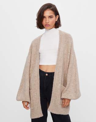 oatmeal longline cardigan