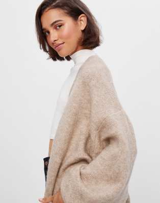 oversized oatmeal cardigan