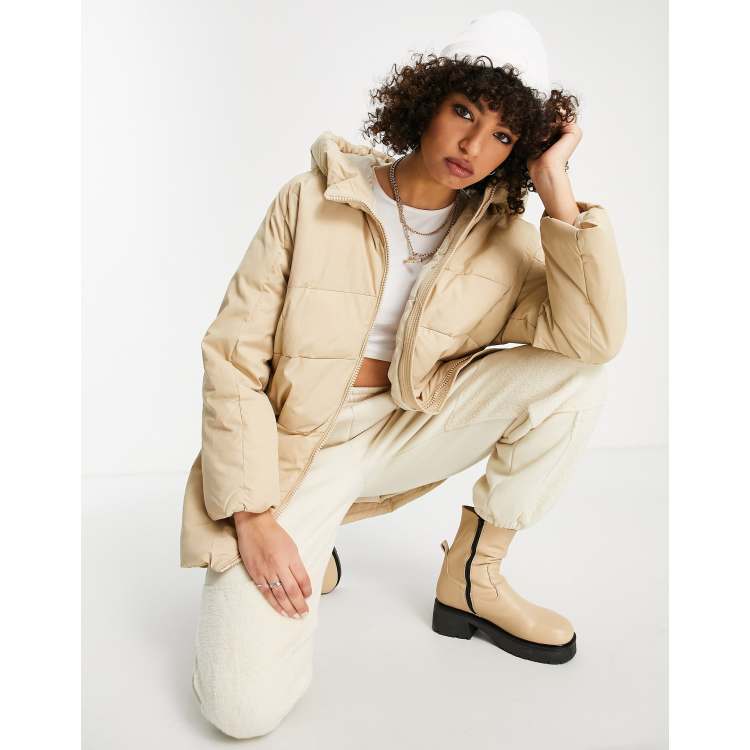 Oversized longline padded coat sale