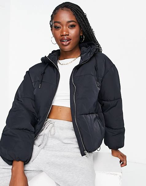 Womens Clothing Jackets Padded and down jackets ASOS Puffer Bomber Jacket 