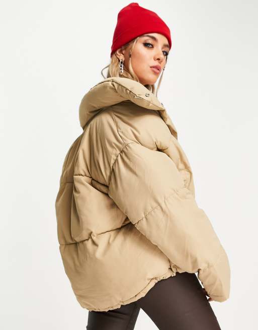 Camel clearance padded coat