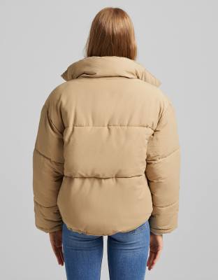 next camel padded coat