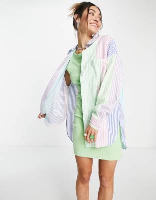 poplin shirt dress bershka