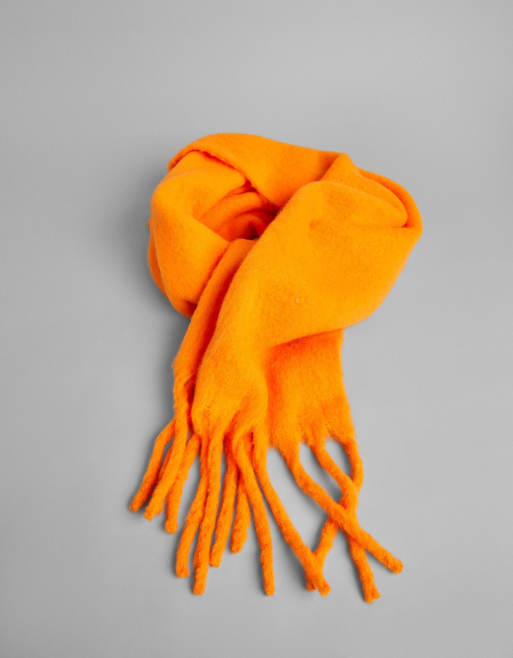 Bright store orange scarf