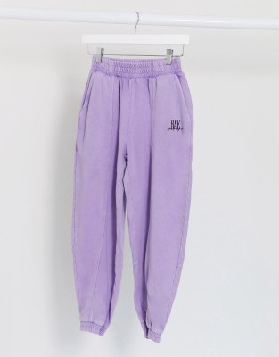 bershka purple joggers