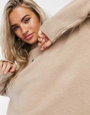 camel oversized sweater