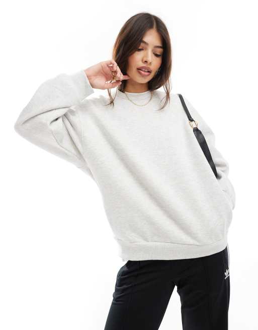 Bershka oversized sweatshirt in gray part of a set ASOS