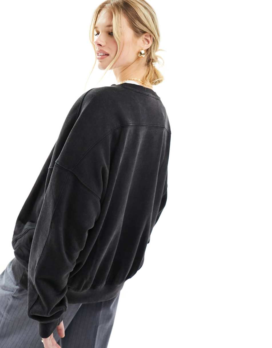 Washed best sale charcoal sweatshirt