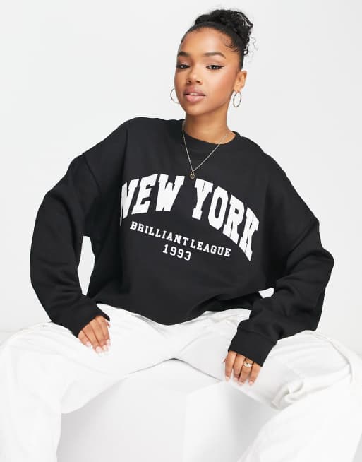 Bershka cheap black sweatshirt