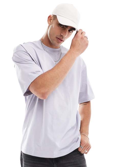 Bershka - Oversized T-shirt i lilla