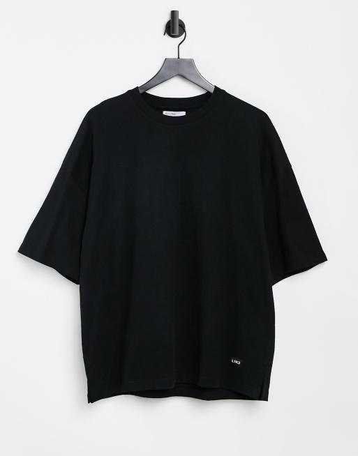 Bershka oversized tshirt in black ASOS