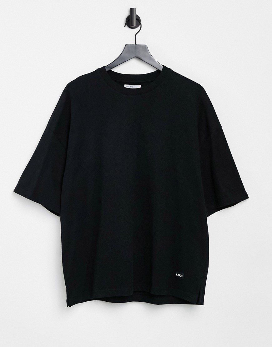 Bershka Oversized T-Shirt In Black