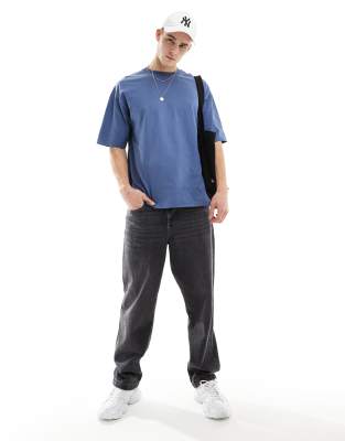 oversized T-shirt in blue