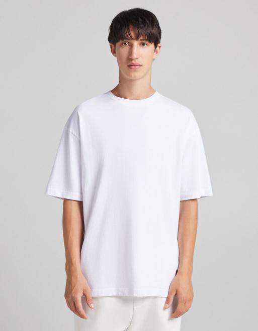 Bershka oversized t-shirt in white | ASOS