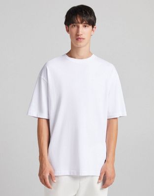 Bershka Oversized T-Shirt In White | ASOS