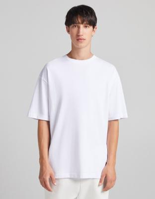 Bershka oversized t-shirt in white