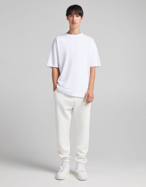 Bershka Oversized T-Shirt In White | ASOS