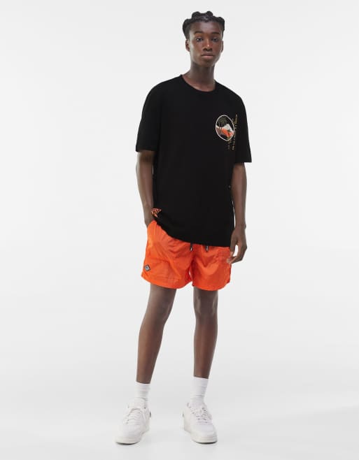 Bershka oversized T-shirt with Singapore back print in white, 4 of 4