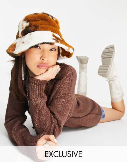 Bershka - Oversized trui in bruin
