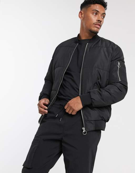 Bershka black outlet jacket