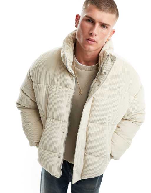 Bershka check clearance padded coat