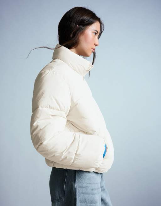 Bershka Padded jacket in ecru, 4 of 5