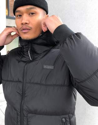 black padded down jacket