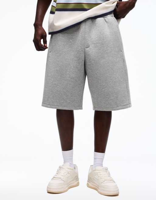 Bershka - Pakke med 2 par oversized hvide shorts med neopreneffekt, 2 af 4