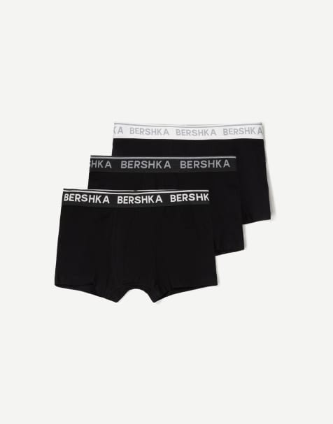 Bershka - Pakke med 3 par hvide boksershorts - view 1