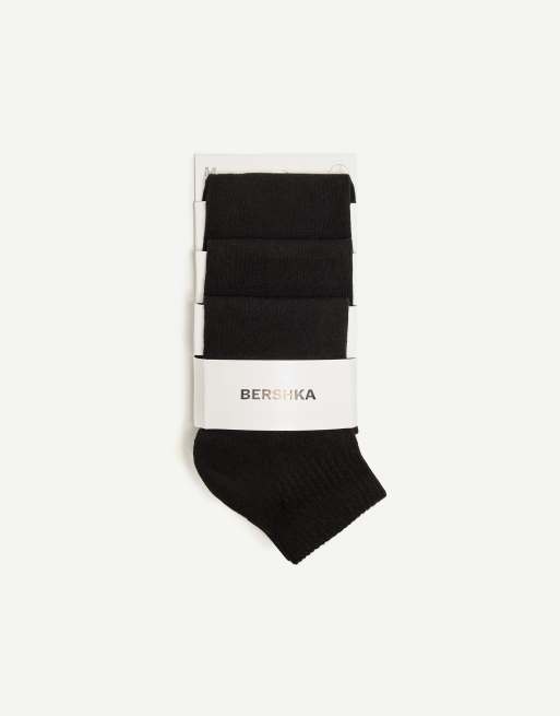 Bershka - Pakke med 3 par sorte ankel-sportssokker, 2 af 3