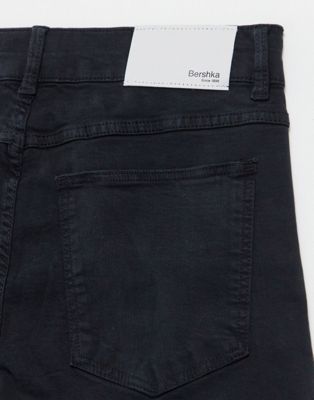 Pantalons et chinos Bershka - Pantalon ajusté à poches cargo - Noir