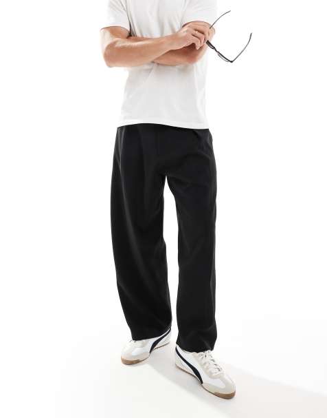 Bershka - Pantalon ajusté bouffant - Noir - view 1