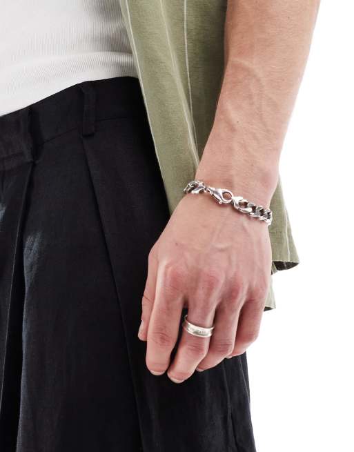 Bershka 100% linen tailored pants in black