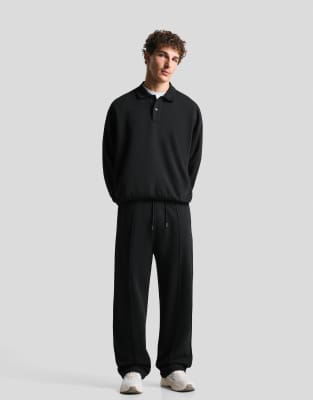 Bershka - Pantalon ample - Noir