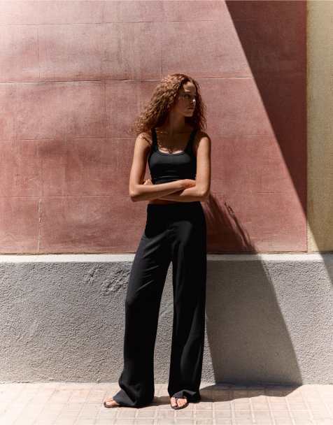 Bershka - Pantalon ample - Noir - view 1