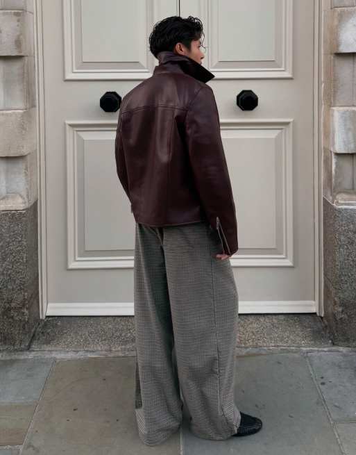 Bershka pantalon baggy à carreaux gris délavé, 2 de 7