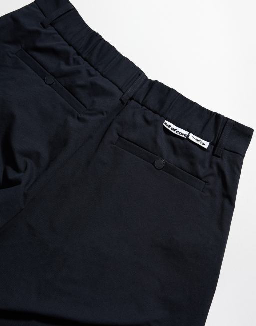 Bershka pantalon baggy à pinces bleu, 3 de 5