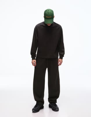 Bershka - Pantalon bouffant - Noir