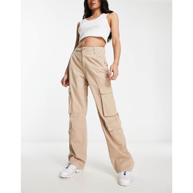 Cargo rouge bershka hot sale